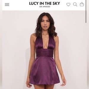 Lucy in the Sky Satin Dress 💜